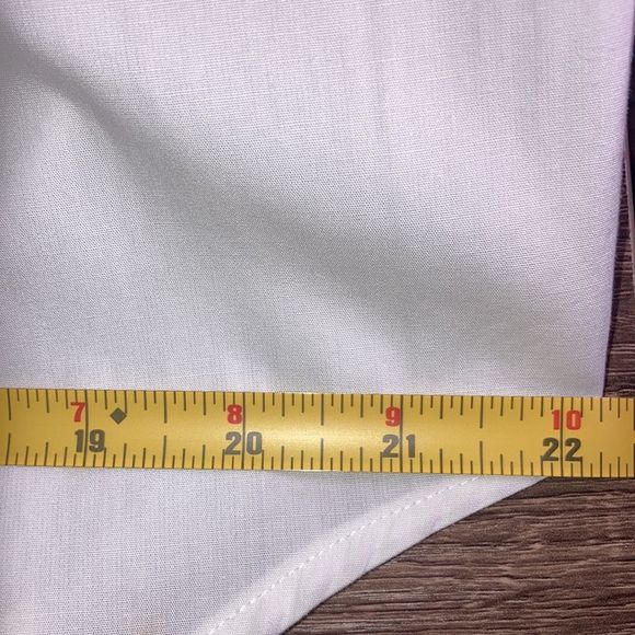 Vintage WestBound White ShortSleeved Buttonup Shirt Meduim with Blue beads - Picture 7 of 13